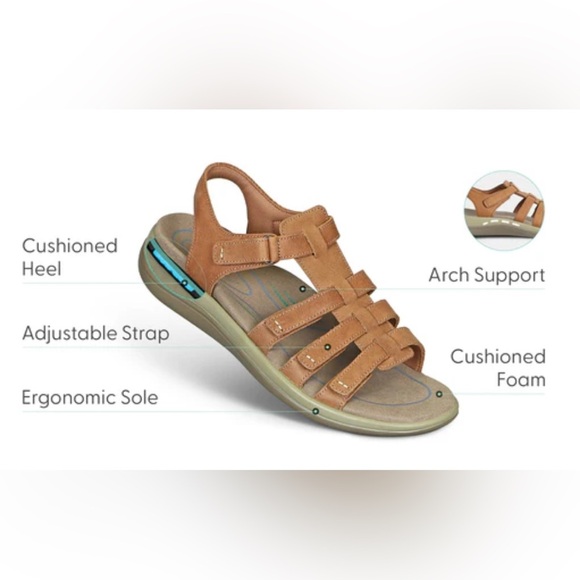 Orthofeet Extra wide ORTHO SANDALS SIZE 10 - Picture 3 of 11